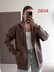 Спортивные кофты женские на флисе оптом 02543798 2604-1-85