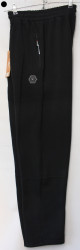 Спортивные штаны мужские на флисе (black) оптом 36487021 A21-21