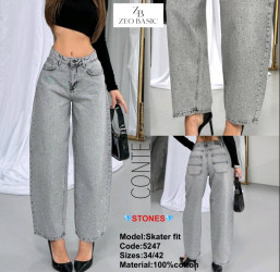 Джинсы женские ZEO BASIC оптом 09487216 5247-152