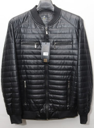 Куртки кожзам мужские FUDIAO (black) оптом 47016392 608-18