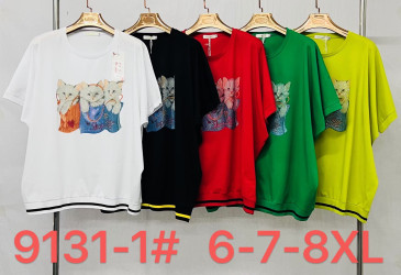 Футболки женские СУПЕРБАТАЛ (салатовые) оптом 81534627 9131-7