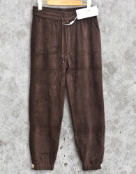 Спортивные штаны женские FUDEYAN БАТАЛ (коричневый) оптом 80936421 8513-3-11