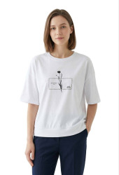 Футболки женские ПОЛУБАТАЛ оптом 83194652 6518-130