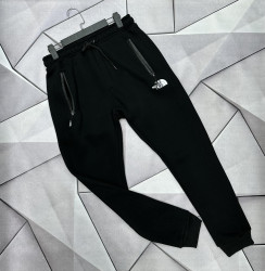 Спортивные штаны мужские на флисе (black) оптом 75423680 05-21