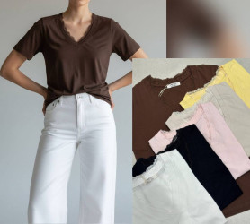 Футболки жіночі (чорний) оптом 