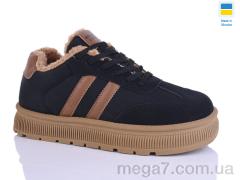 Кроссовки, Progress оптом Гіпаніс 5105 чорний-коричневий