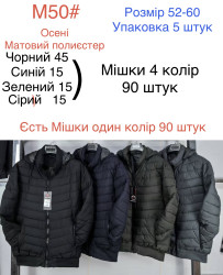 Куртки демисезонні БАТАЛ (темно - сині) чоловічі оптом