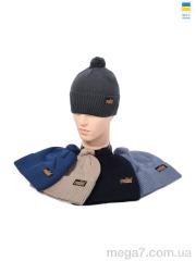 Шапка, Angelica оптом ANGELICA MW024-6 на флісі mix