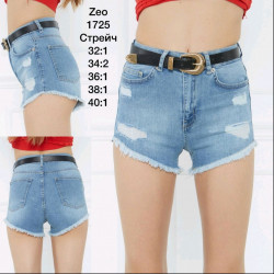 Шорты джинсовые женские ZEO BASIC оптом 76519034 1725 -14