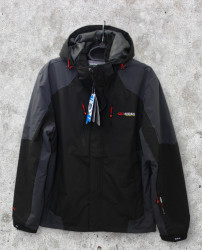 Куртки демисезонные мужские AUDSA БАТАЛ (черный/серый) оптом 04628157 VA23073-6-117