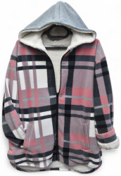 Рубашки женские на меху БАТАЛ оптом 72961485 015-1