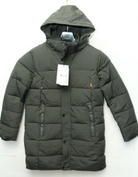 Куртки зимние мужские на флисе (хаки) оптом 02485679 A9-11