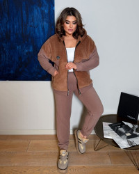 Спортивные костюмы женские на флисе ПОЛУБАТАЛ оптом 32890745 4079-9