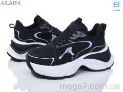 Кроссовки, Ailaifa оптом Ailaifa ROSA08 black-white