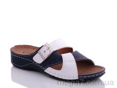 Шлепки, Sali оптом 1026 white-blue