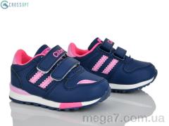 Кроссовки, CROSSOPT оптом F627 d.blue-peach