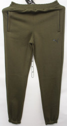Спортивные штаны мужские на флисе (khaki) оптом 84271963 01-10