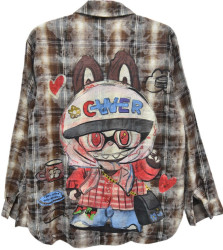 Рубашки женские ПОЛУБАТАЛ оптом 94568231 735-1-23