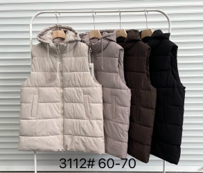 Жилетки жіночі БАТАЛ (шоколад) оптом