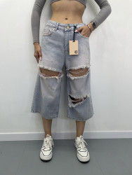 Шорты джинсовые женские I8DENIM оптом 81724093 01-53
