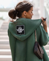 Кардигани жіночі на флісі (хакі) оптом Elizabeth Stylish