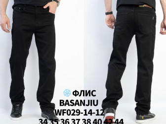 Джинсы мужские на флисе БАТАЛ оптом 34596278 WF029-14-12-33