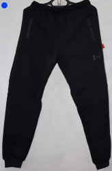Спортивные штаны мужские на флисе (dark blue) оптом 34097681 05-43