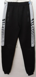Спортивные штаны мужские на флисе (black) оптом Турция 82493765 03-25