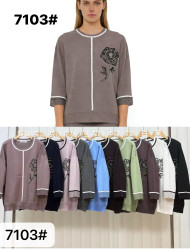 Свитера женские БАТАЛ оптом 79306412 7103-41