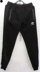 Спортивные штаны мужские на флисе (черный) оптом 17836409 01-14