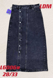 Юбки джинсовые женские ПОЛУБАТАЛ оптом Китай 05937864 6006-2