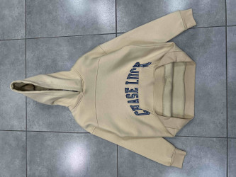 Худі чоловічі на флісі оптом THREE BLACK 