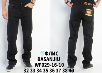 Джинсы мужские на флисе ПОЛУБАТАЛ оптом 92356814 WF029-16-10-36