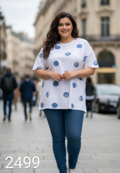 Футболки женские БАТАЛ оптом 59643178 2499-100