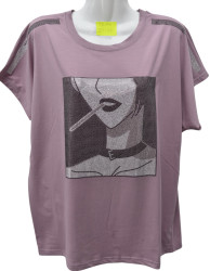 Футболки женские БАТАЛ оптом 49078623 1240-98