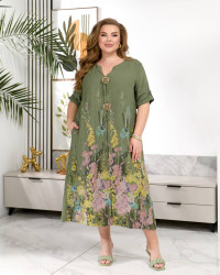 Платья женские БАТАЛ оптом Италия 20174953 2051-74