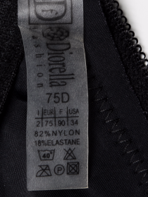 Бюстгальтер Diorella 63653D (  чёрно-серый, D  6 шт. )