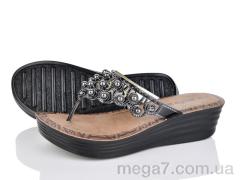 Шлепки, Makers Shoes оптом 7700 чорний