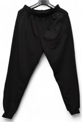 Спортивные штаны мужские БАТАЛ (черный) оптом 84317569 01-1