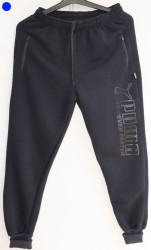 Спортивные штаны мужские на флисе (dark blue) оптом 38604795 05-19