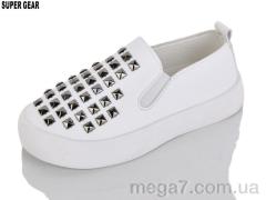 Слипоны, Super Gear оптом A02-729 white