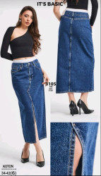 Юбки джинсовые женские ITS BASIC оптом 14753860 3105-1-6
