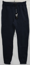 Спортивные штаны мужские на флисе (dark blue) оптом 62581307 05-16