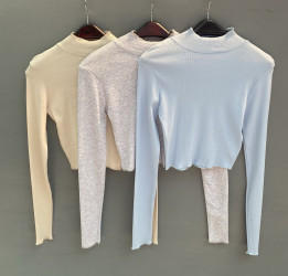 Лонгсливи (сірі) жіночі оптом ---