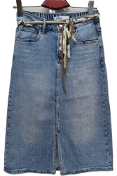 Юбки джинсовые женские ПОЛУБАТАЛ оптом 60314278 67508-195