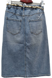 Спідниці джинсові жіночі ПОЛУБАТАЛ оптом DRAGON 