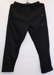 Спортивные штаны мужские на флисе (black) оптом 52178034 04-20
