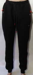 Спортивные штаны мужские на байке (black) оптом 64287519 5847-18