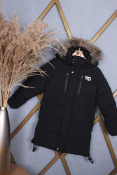 Куртки зимние подростковые (черный) оптом Китай 37081524 D-92-32