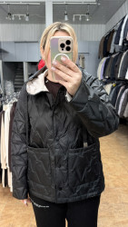 Куртки демисезонные двухсторонние женские оптом 24136780 601-18